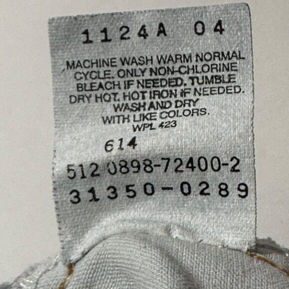 Levi Strauss 5 Pocket Blue Denim Jeans Boy's Size 8 Reg Made In USA 1998 - Picture 15 of 15